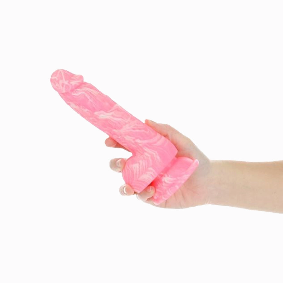 Pink Glow Silicone Dildo