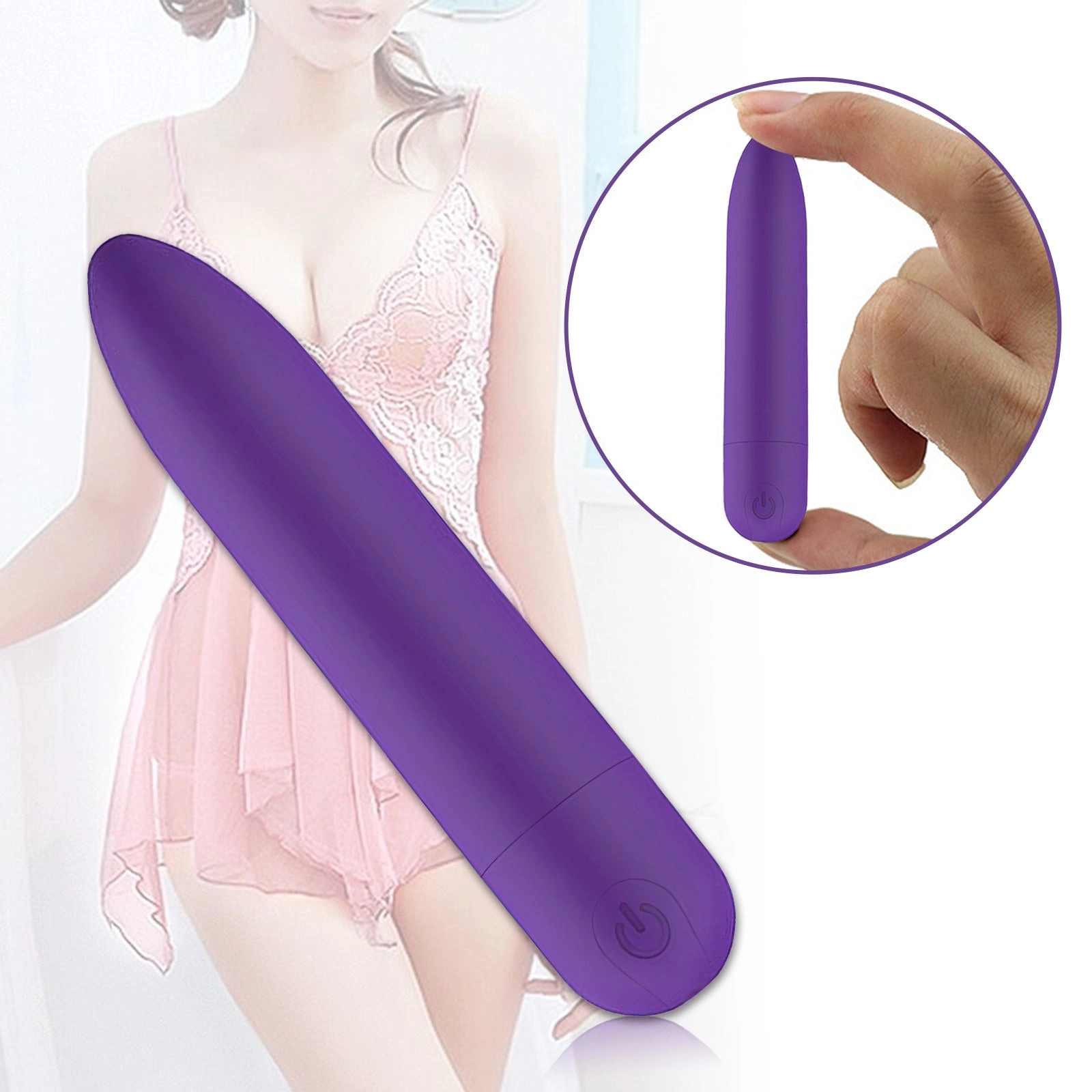 Rechargeable Silicone Bullet Vibrator