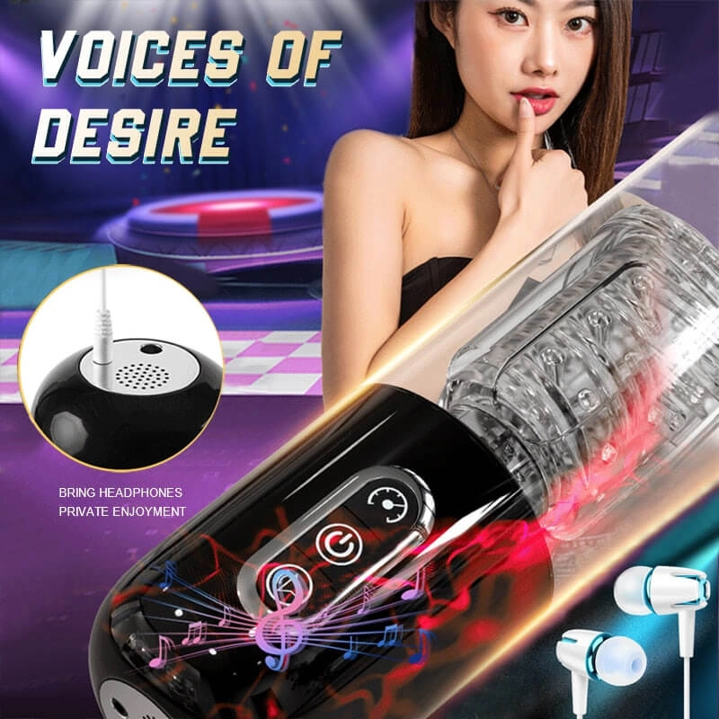 Rotating Masturbator Cup for Men Automatic Sucking Telescopic 5D Real Vaginal Suction Pocket Blowjob