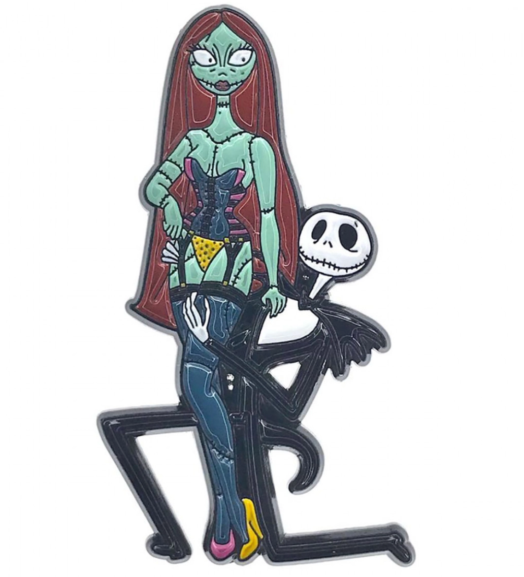 Sexy Sally & Jack Nightmare Before Christmas Enamel Pin