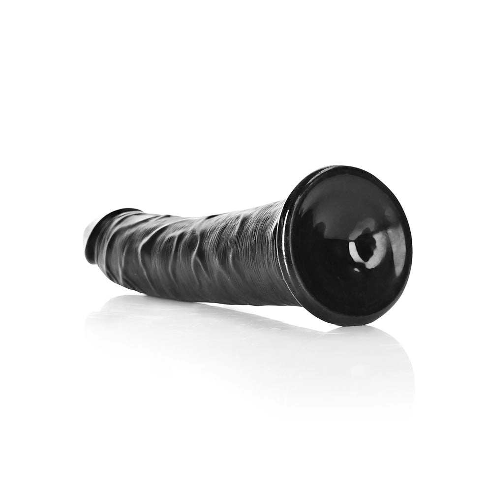 Shots Real Rock Realistic Slim Dildo 7 Inch - Black