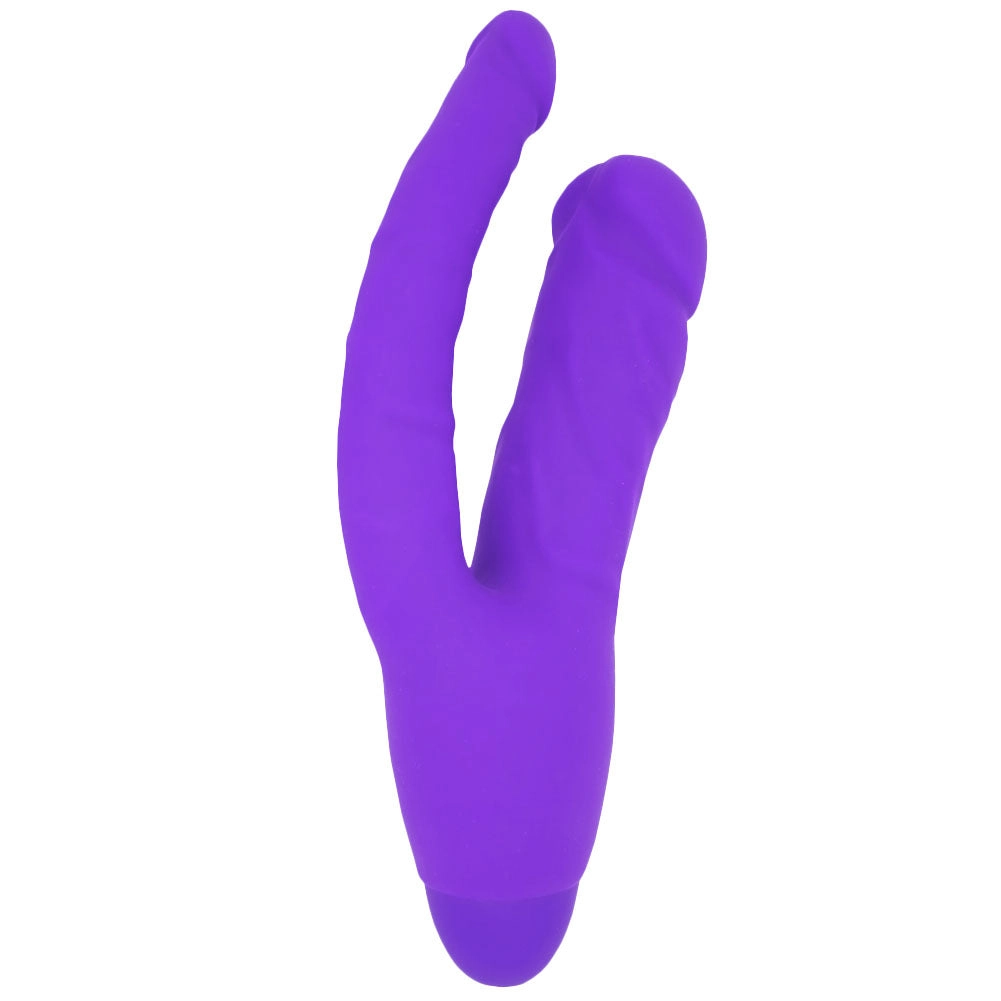Silicone Vibrating Double Penetration Dildo