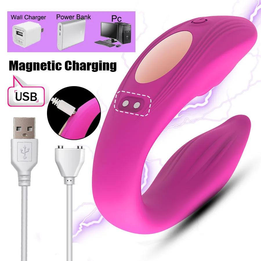 Silicone Wireless Vibrators for Couples Dildo G Spot Stimulator Double Vibrators Sex Toys for Women Masturbator