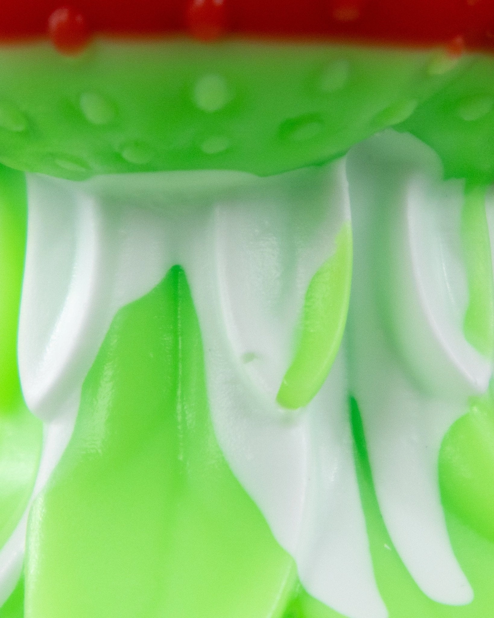 Strawberry Plug - Goliath, Soft Shaft/Firm Base - FLOP - Bubbles and Delamination