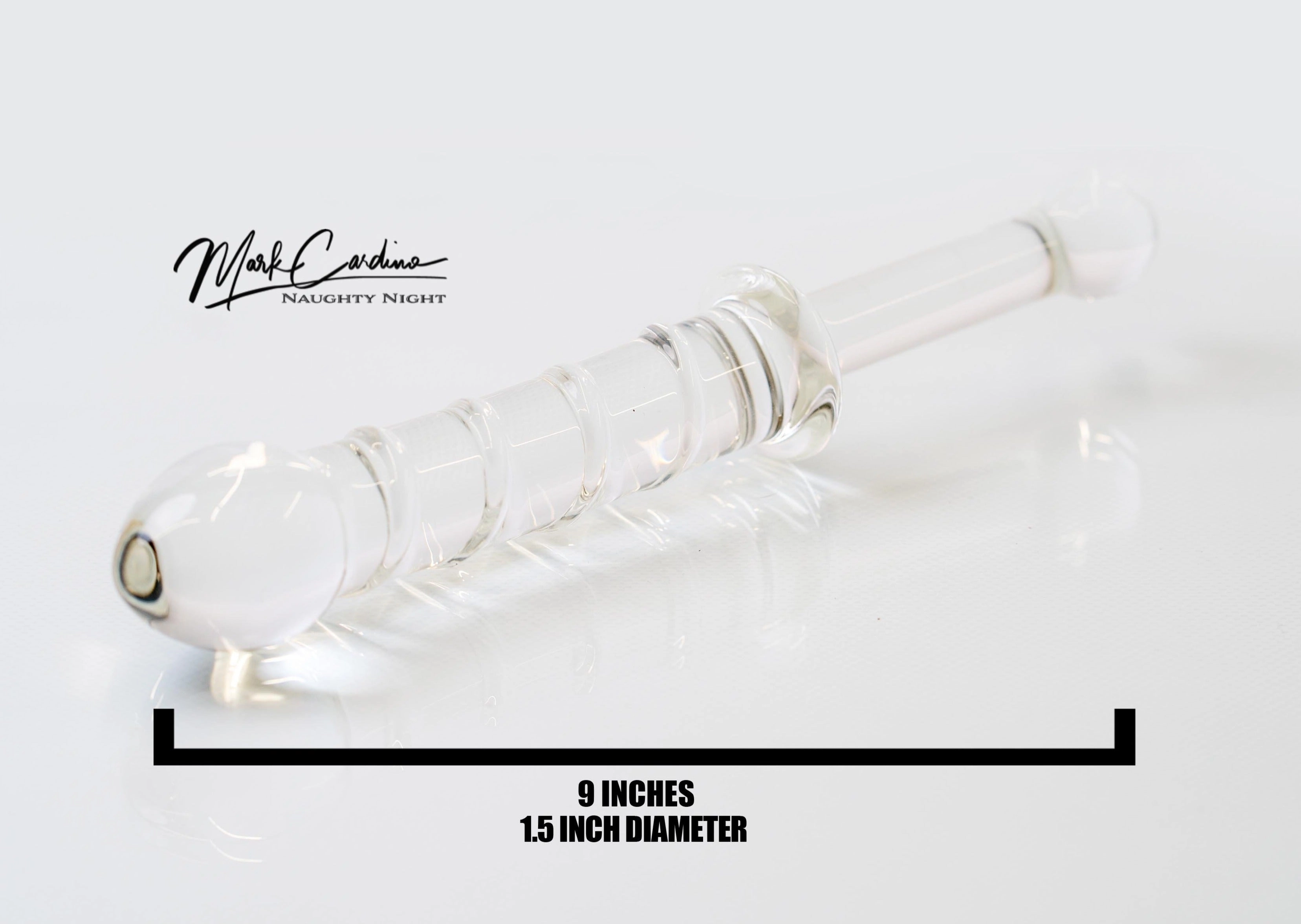 Swirled Glass Handheld Dildo