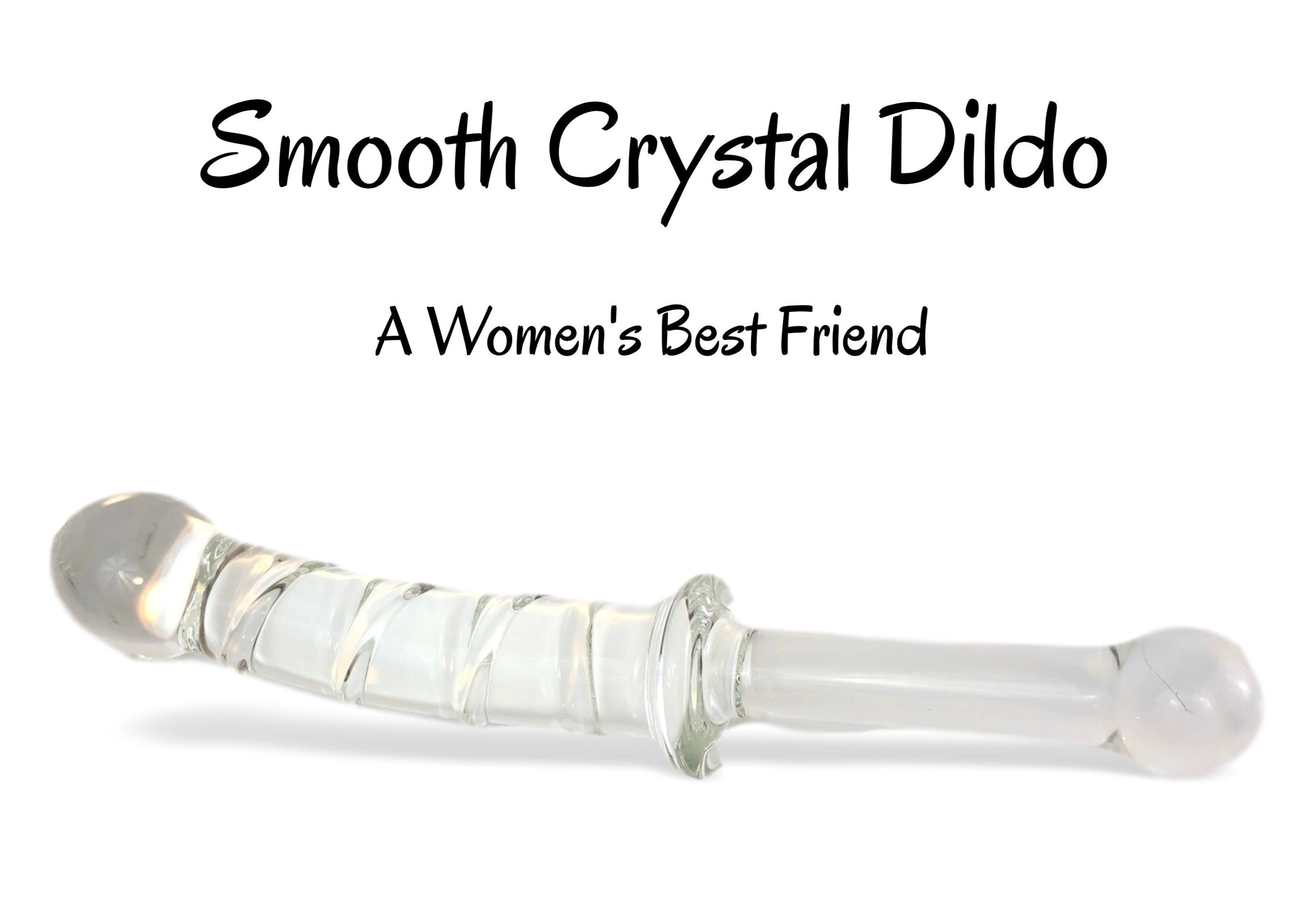 Swirled Glass Handheld Dildo