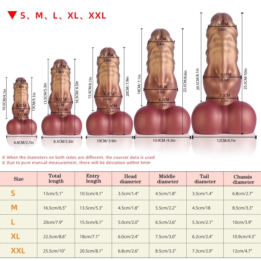 SWISOK Aurogon - Knot Dildo - Fantasy Dragon Dildo - 5 Sizes