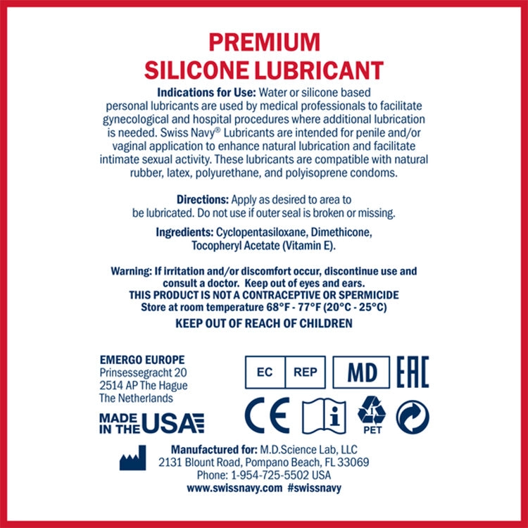 Swiss Navy Premium Silicone Lubricant