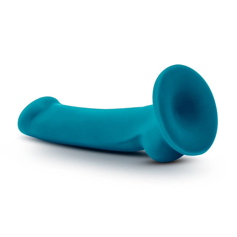 Temptasia By Blush® | Reina Realistic G-Spot Teal 7-Inch Long Dildo With Balls & Suction Cup Base