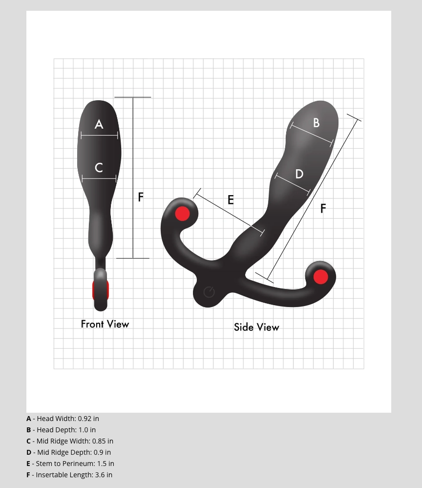 THE ANEROS HELIX SYN V PROSTATE STIMULATING VIBRATOR