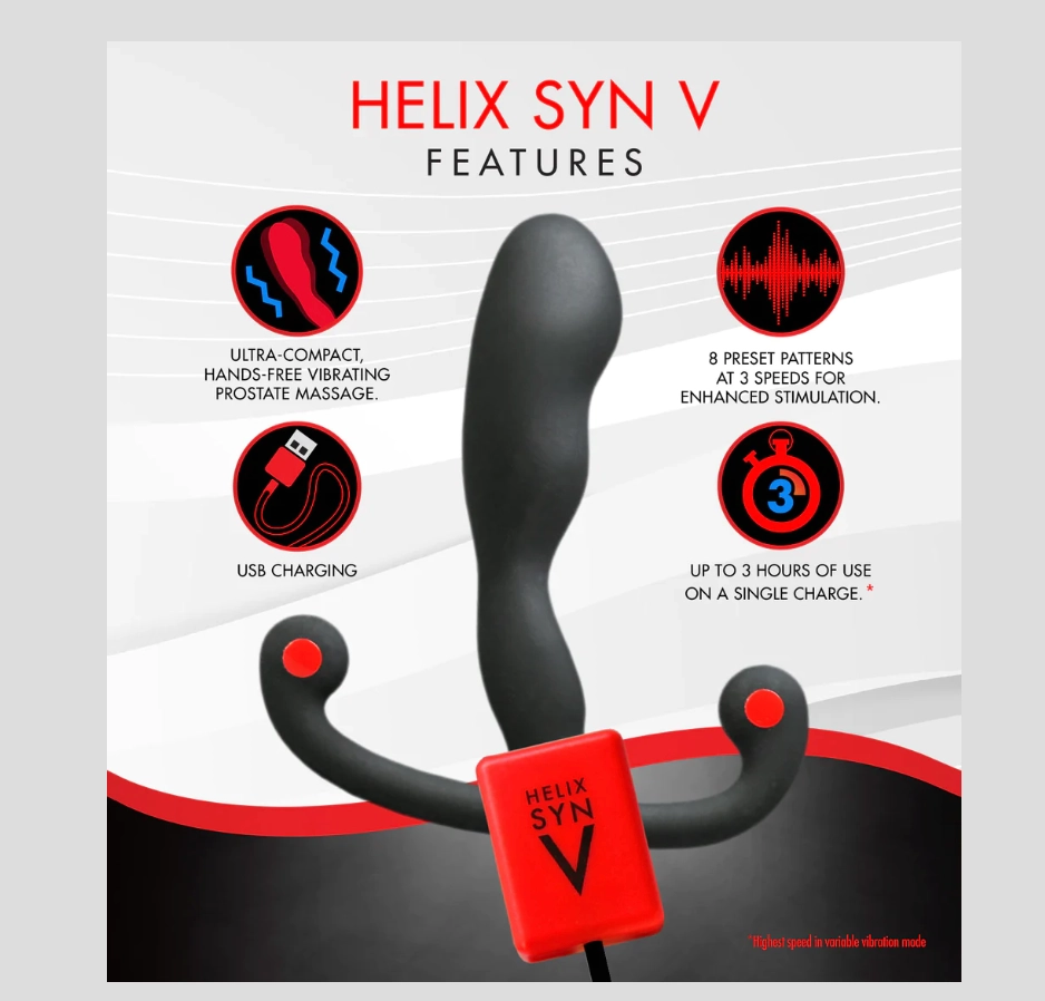 THE ANEROS HELIX SYN V PROSTATE STIMULATING VIBRATOR