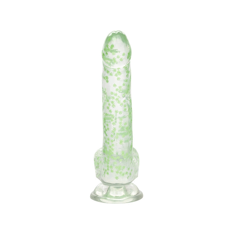 The Naughty Bits I Leaf Dick Glow In The Dark Weed Dildo 