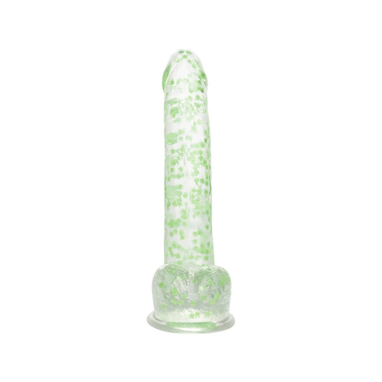 The Naughty Bits I Leaf Dick Glow In The Dark Weed Dildo 