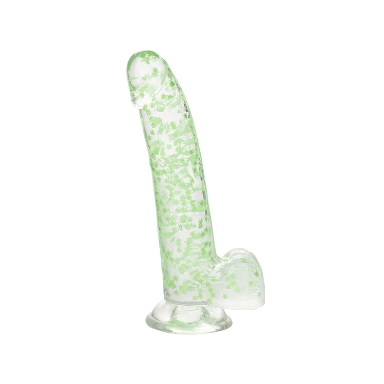 The Naughty Bits I Leaf Dick Glow In The Dark Weed Dildo 