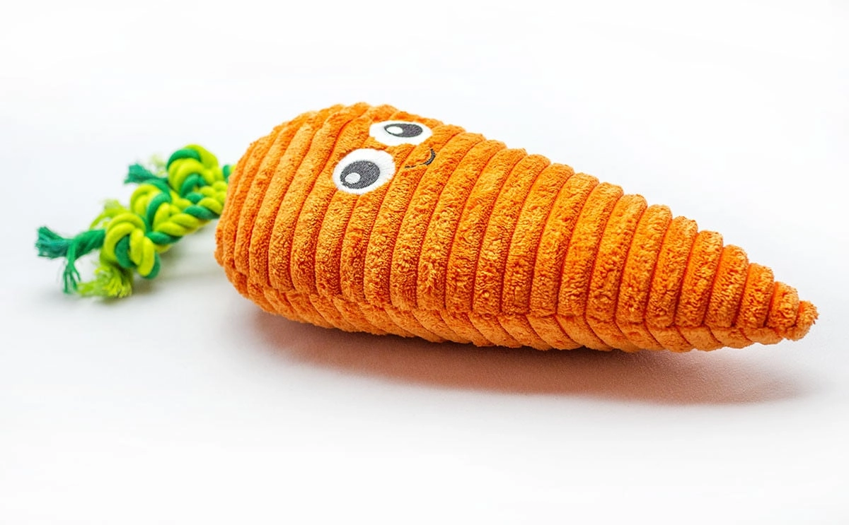 ThoozyPet Carrot Plush Dog Toy