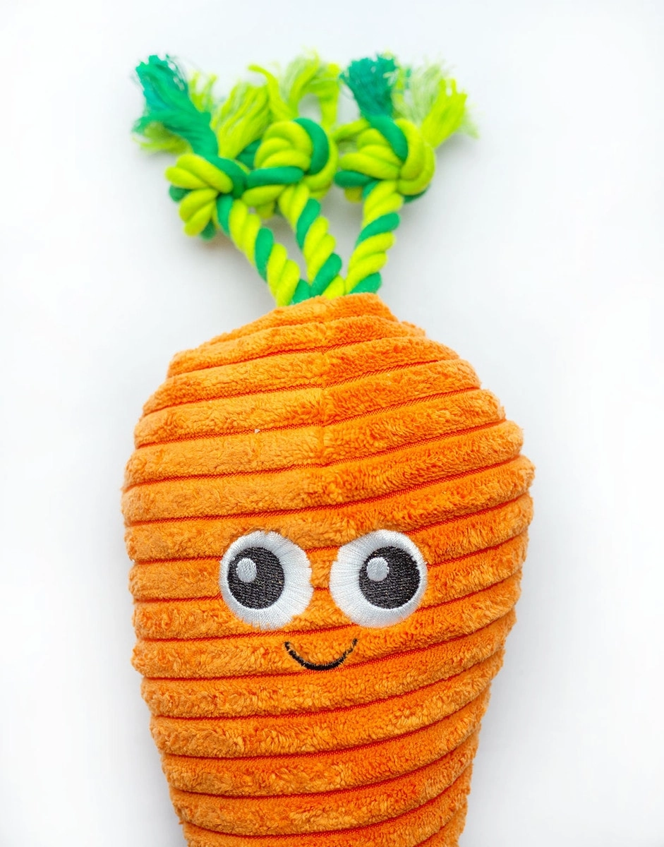 ThoozyPet Carrot Plush Dog Toy
