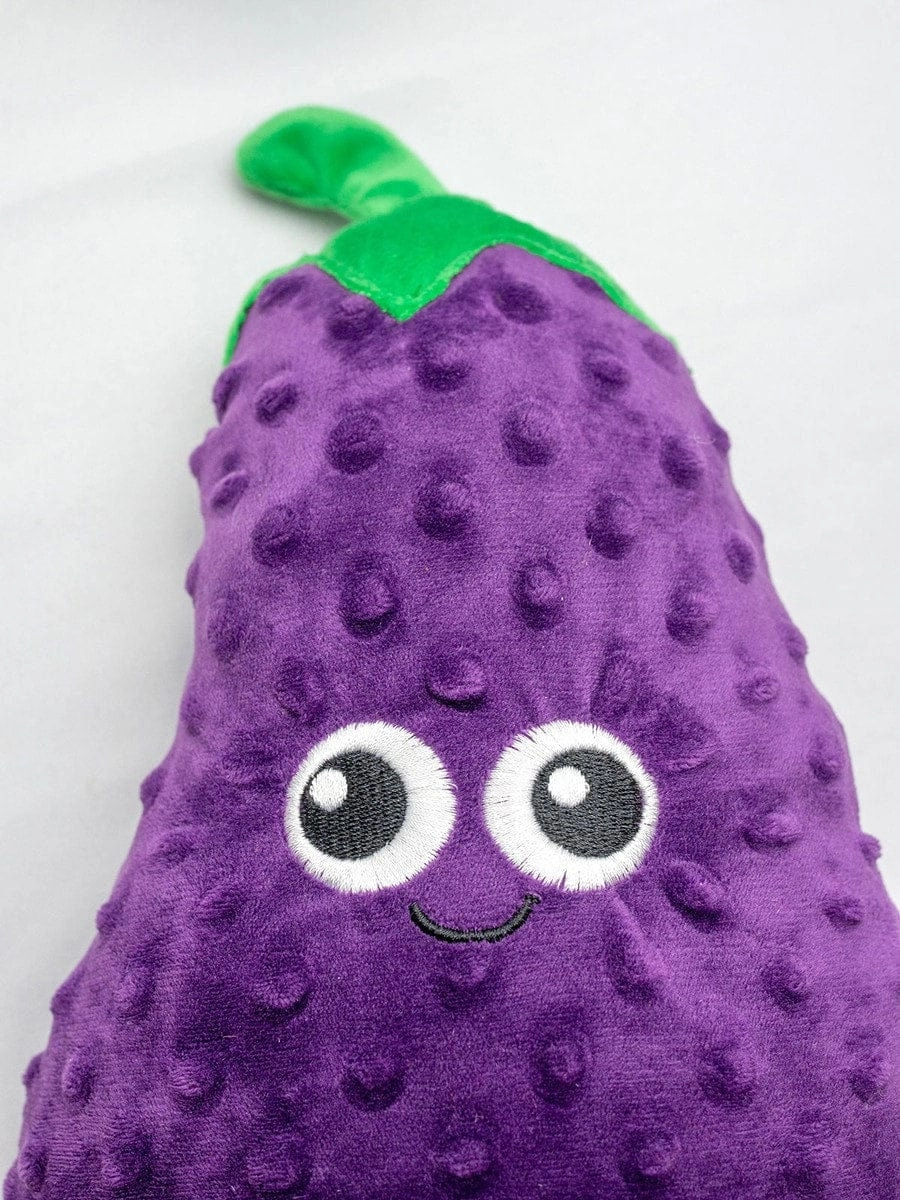ThoozyPet Eggplant Plush Dog Toy
