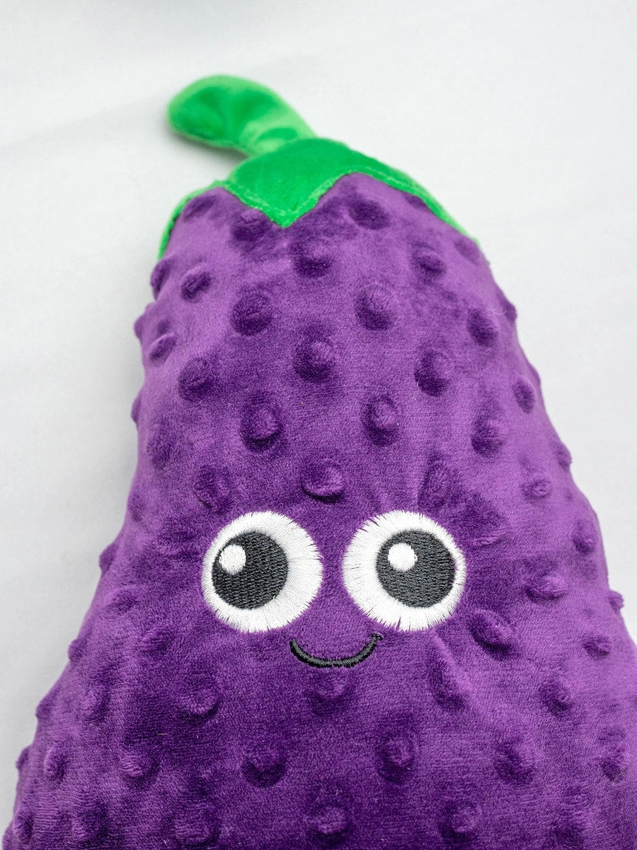 ThoozyPet Eggplant Plush Dog Toy