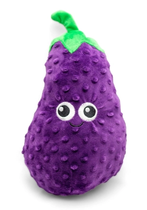 ThoozyPet Eggplant Plush Dog Toy