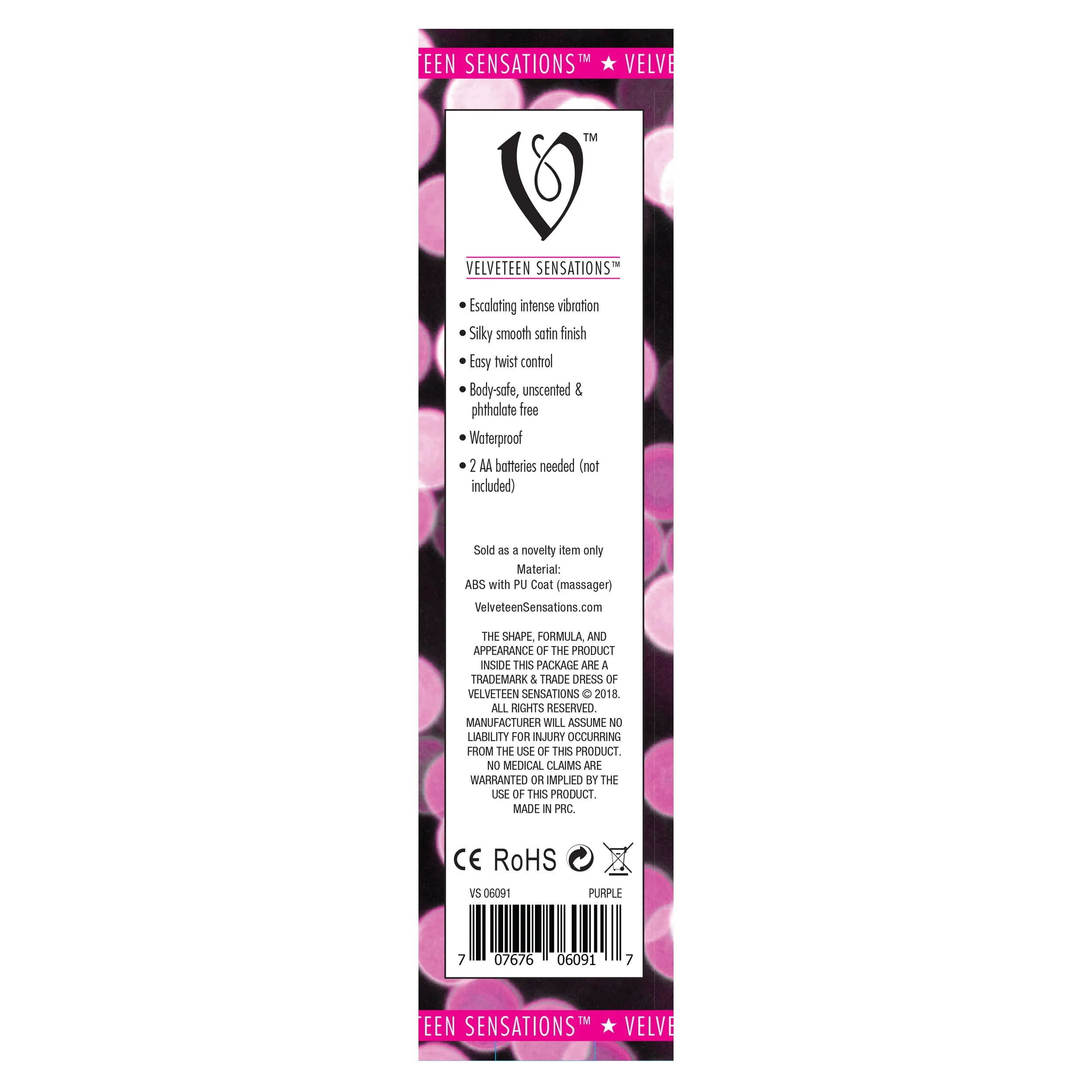 Velveteen Sensations Ecstasy - Dark Purple