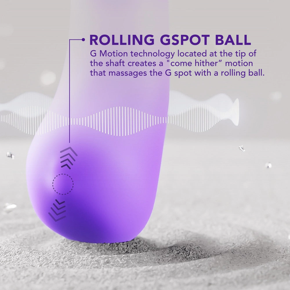 Wellness By Blush™ | G Ball G-Spot Purple UltraSilk® Vibrator - Made with Puria™ Silicone