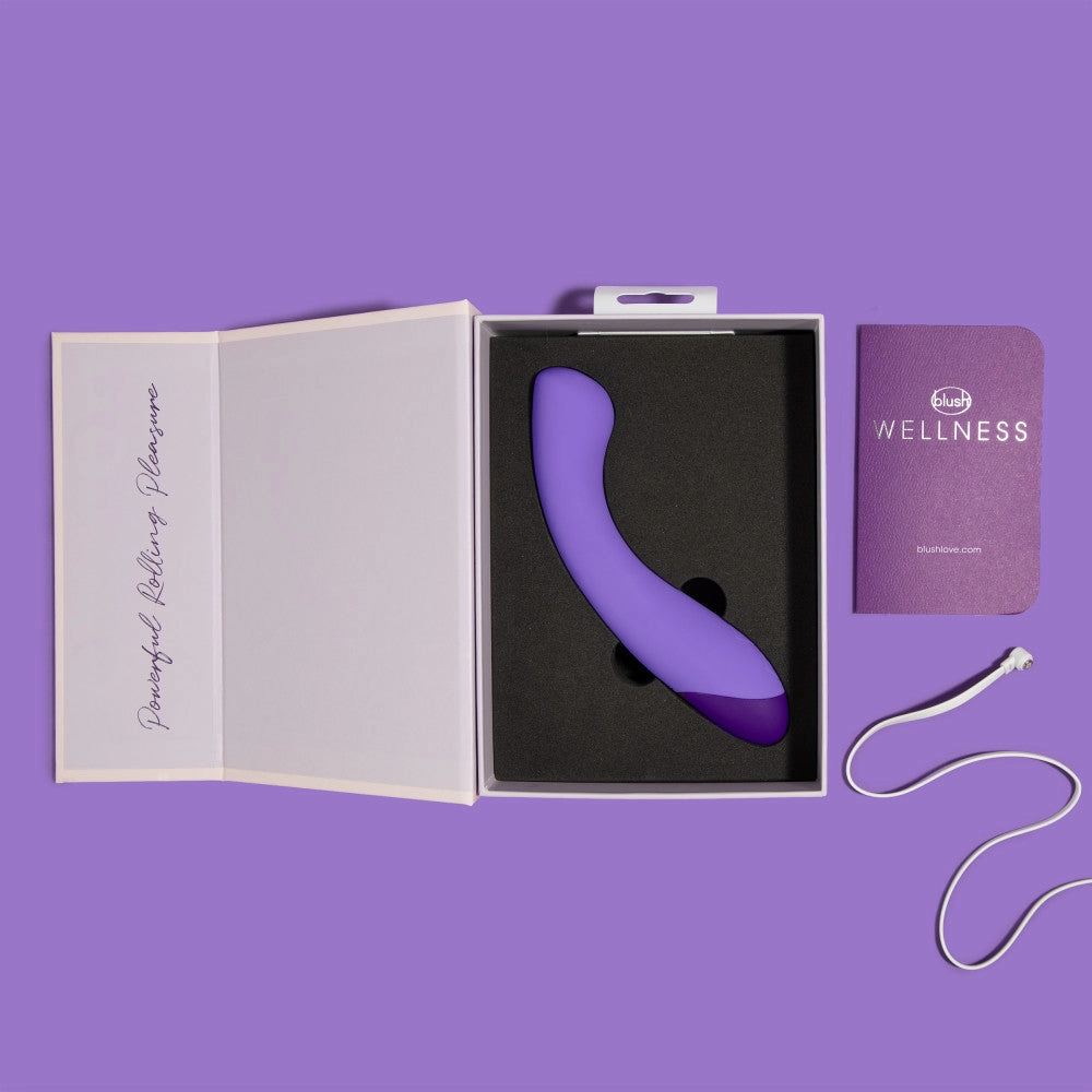 Wellness By Blush™ | G Ball G-Spot Purple UltraSilk® Vibrator - Made with Puria™ Silicone