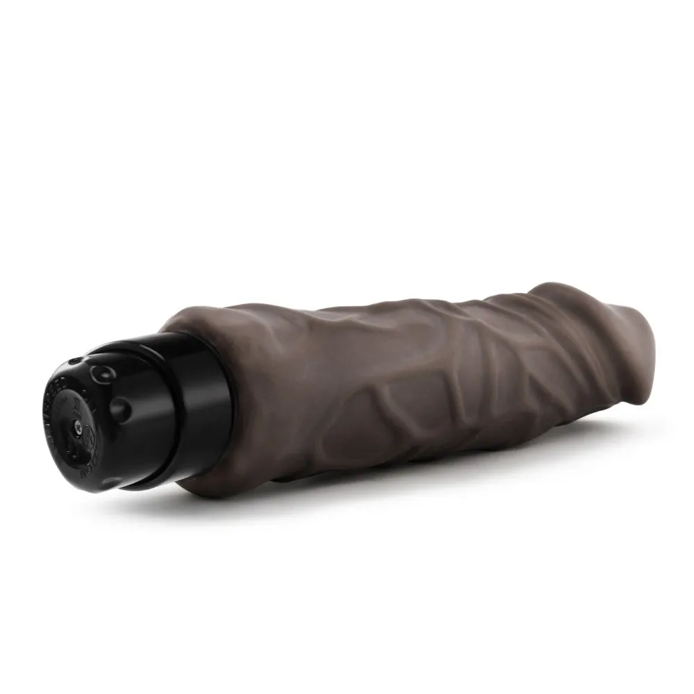 X5 Plus By Blush® | Realistic Brown 9.25-Inch Long Vibrating Dildo