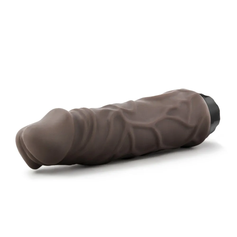 X5 Plus By Blush® | Realistic Brown 9.25-Inch Long Vibrating Dildo