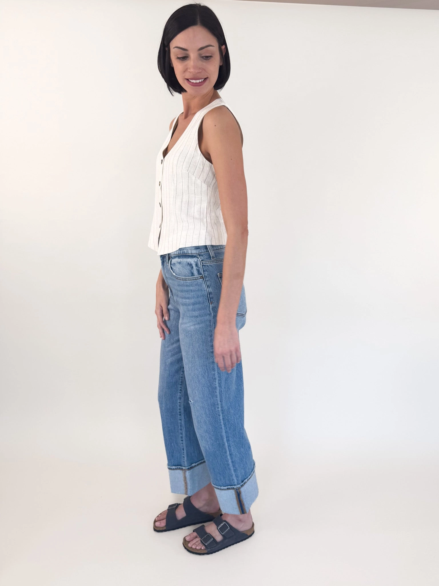 [Z SUPPLY] Belfort Flax Pinstripe Vest